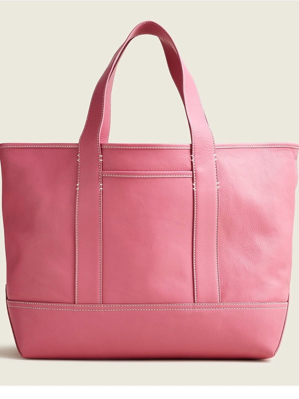 J. Crew Pink Leather Tote